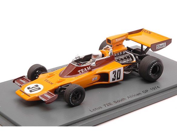Spark Model S4833 LOTUS 72E P.DRIVER 1974 N.30 RETIRED SOUTH AFRICAN GP 1:43 Modellino