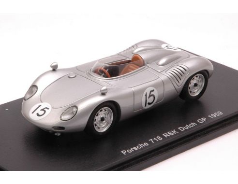 Spark Model S4853 PORSCHE 718 RSK C.GAUDIN DE BEAUFORT 1959 N.15 10th DUTCH GP 1:43 Modellino