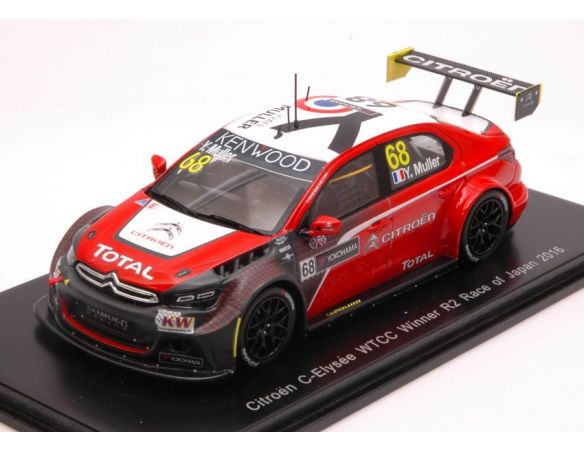 Spark Model S5096 CITROEN C-ELISEE N.68 WINNER R2 JAPAN 2016 YVAN MULLER 1:43 Modellino