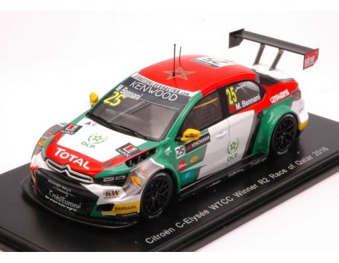 Spark Model S5098 CITROEN C-ELISEE N.25 WINNER R2 QATAR 2016 M.BENNANI 1:43 Modellino