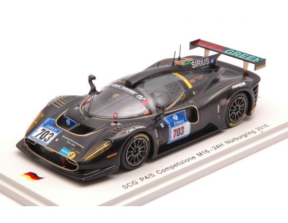 Spark Model SG251 SCG P4/5 M16 N.703 24 H NURBURGRING 2016 BOVINGDON-LAUCK-HARRIS 1:43 Modellino