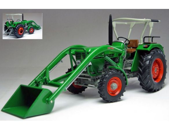 Welly WEIS1050 DEUTZ D 45 06 A W/FRONTLADER 1972-1974 1:32 Modellino