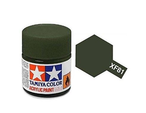Tamiya Mini XF-81 Dark Green 2 RAF Colore Acrylic per modellismo
