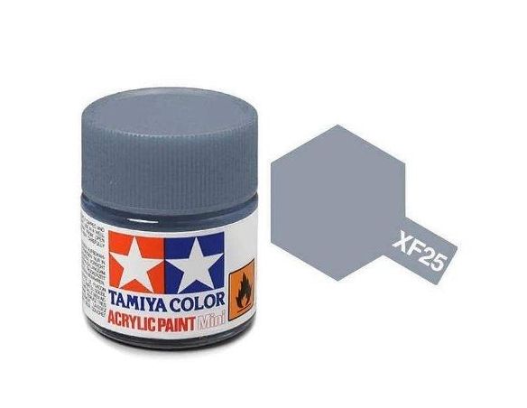 Tamiya Mini XF-25 Light Sea Grey 10ml Colore Acrylic per modellismo