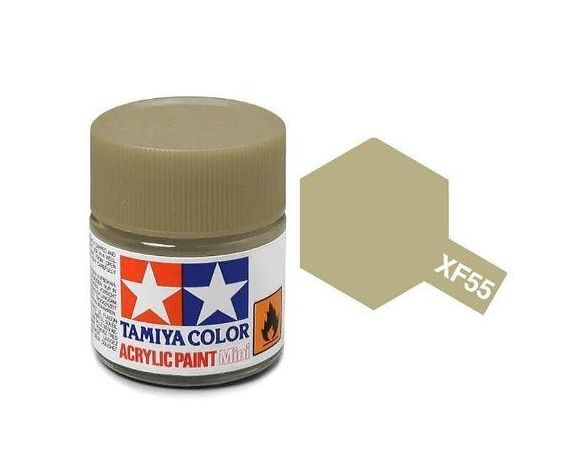 Tamiya Mini XF-55 Deck Tan 10ml Colore Acrylic per modellismo