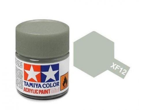 Tamiya Mini XF-12 JN Grey 10ml Colore Acrylic per modellismo