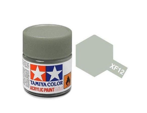 Tamiya Mini XF-12 JN Grey 10ml Colore Acrylic per modellismo