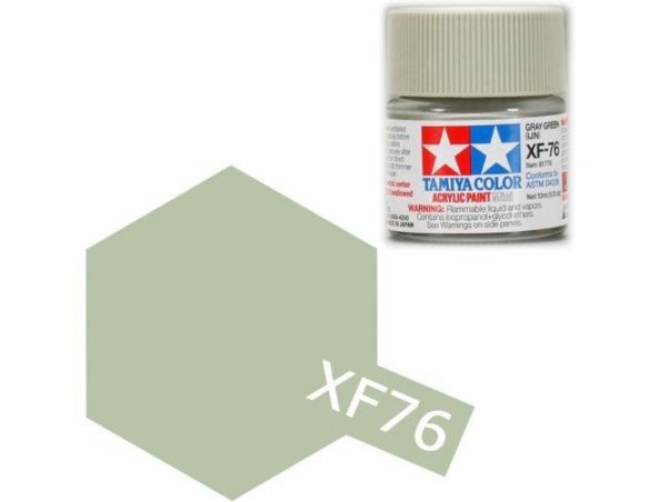 Tamiya  Mini XF-76 Grey Green (IJN) 10ml Acrylic Color per modellismo