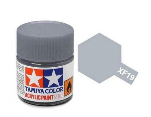 Tamiya Mini XF-19 Sky Grey 10ml Acrylic Color per modellismo