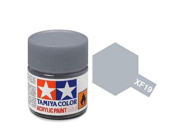 Tamiya Mini XF-19 Sky Grey 10ml Acrylic Color per modellismo