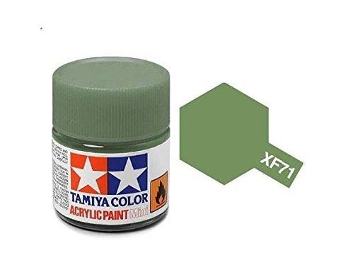 Tamiya Mini XF-71 Cockpit Green 10ml Acrylic Color per modellismo
