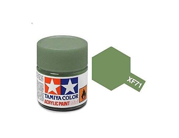 Tamiya Mini XF-71 Cockpit Green 10ml Acrylic Color per modellismo