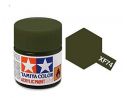 Tamiya Mini XF-74 Olive Drab 10ml Acrylic Color per modellismo