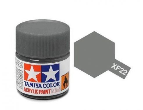 Tamiya Mini XF-22 RLM Grey 10ml Acrylic Color per modellismo