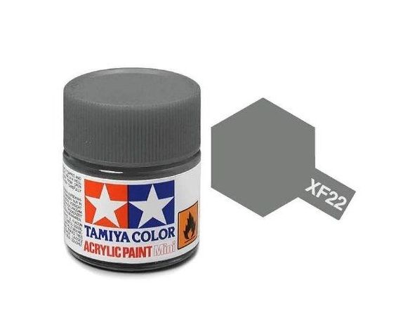 Tamiya Mini XF-22 RLM Grey 10ml Acrylic Color per modellismo