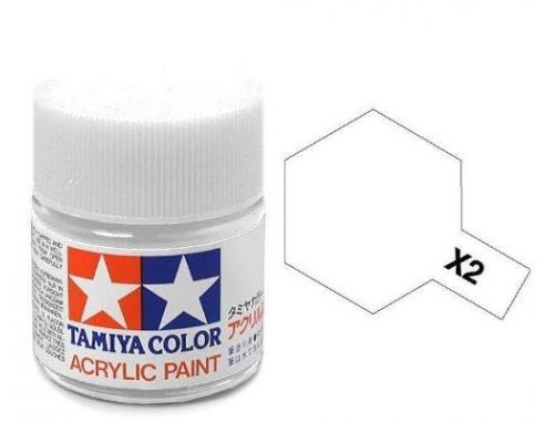Tamiya Mini X-02 White 10ml Acrylic Color per modellismo