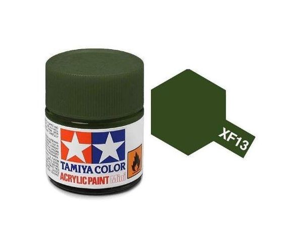TamiyaMini XF-13 JA Green 10ml Acrylic Color per modellismo