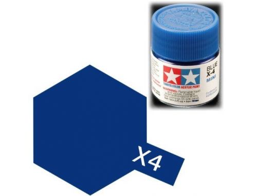 Tamiya Mini X-04 Blue 10ml Acrylic Color per modellismo