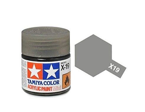 Tamiya Mini X-19 Smoke 10ml Acrylic Color per modellismo