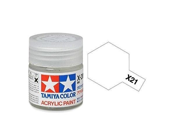 Tamiya Mini X-21 Flat Base 10ml Acrylic Color per modellismo