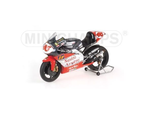 MINICHAMPS 122980046 APRILIA 250 cc VALENTINO ROSSI VICE WORLD CHAMPION 1998 Modellino