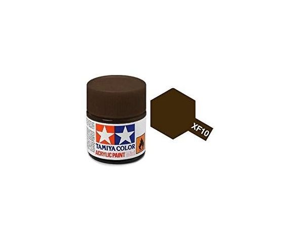 Tamiya Mini XF-10 Flat Brown 10ml Acrylic Color per modellismo