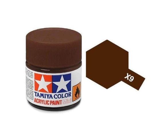 Tamiya Mini X-09 Brown 10ml Acrylic Color per modellismo