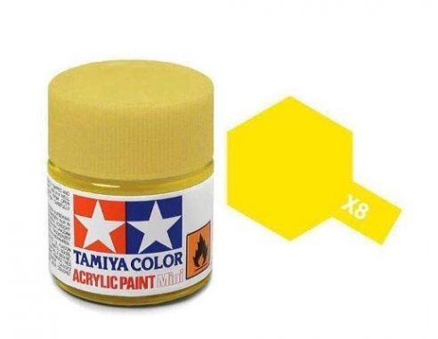 Tamiya Mini X-08 Lemon Yellow 10ml Acrylic Color per modellismo