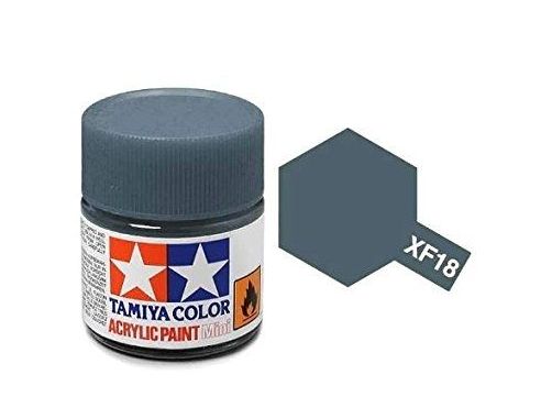 Tamiya Mini XF-18 Medium Blue 10ml Acrylic Color per modellismo