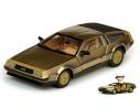 SunStar SS2702 DE LOREAN DMC 12 COUPE' LK 1981 STAINLESS STEEL GOLD EDITION 1:18 Modellino
