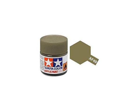 Tamiya Mini XF-49 Khaki 10ml Acrylic Color per modellismo