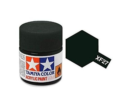Tamiya Mini XF-27 Black Green 10ml Colore Acrylic per modellismo