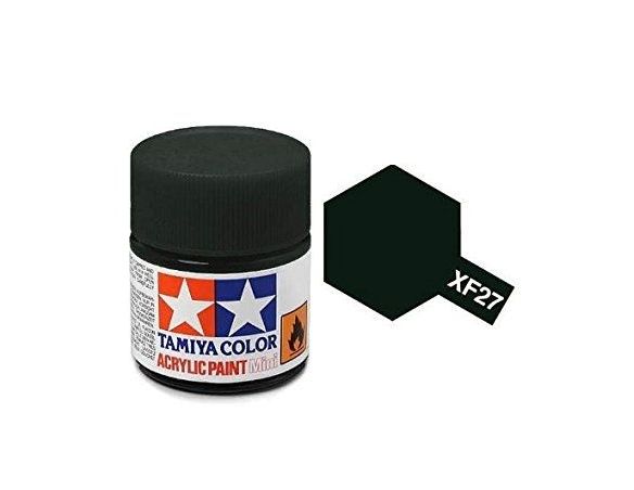 Tamiya Mini XF-27 Black Green 10ml Colore Acrylic per modellismo