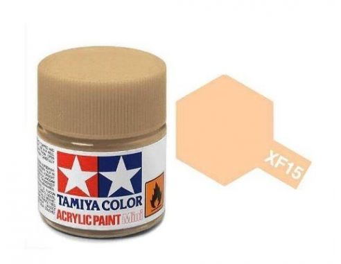 Tamiya Mini XF-15 Flat Flesh 10ml Colore Acrylic per modellismo