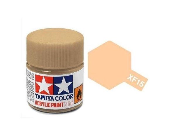 Tamiya Mini XF-15 Flat Flesh 10ml Colore Acrylic per modellismo