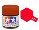 Tamiya Mini X-27 Clear Red 10ml Colore Acrylic per modellismo