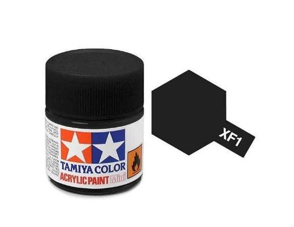 Tamiya Mini XF-01 Flat Black  10ml Acrylic Color per modellismo