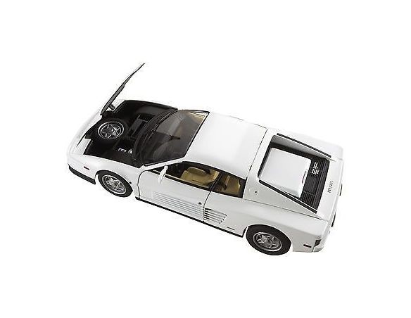 Hot Wheels Elite P9904 FERRARI TESTA ROSSA BIANCA  MIAMI VICE 1:18 Modellino