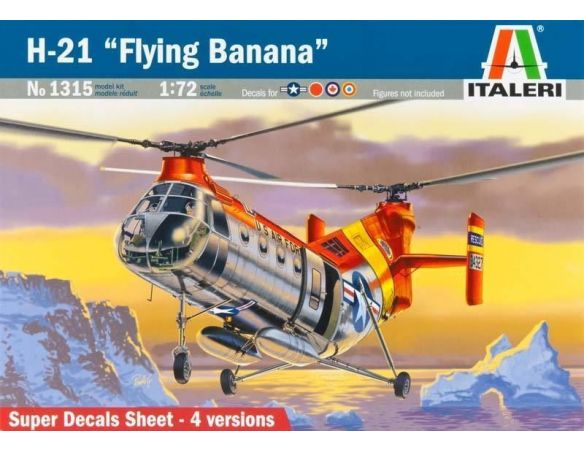 Italeri IT1315 H-21 FLYING BANANA KIT 1:72 Modellino
