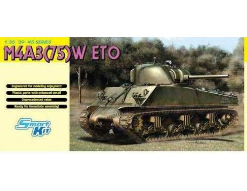 Dragon 6698 M4A3 (75) W ETO KIT 1:35 Mezzi Militari Modellino