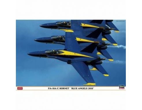 HASEGAWA 09930 F/A-18A/C HORNET BLUE ANGELS 2010 1:48 Kit Modellino
