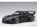 Auto Art / Gateway AA78154 RWB 993 MATT BLACK WITH GOLDEN WHEELS 1:18 Modellino