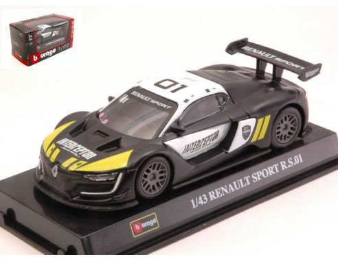 BBURAGO BU38021Z RENAULT SPORT R.S. 01 INTERCEPTOR BLACK 1:43 Modellino
