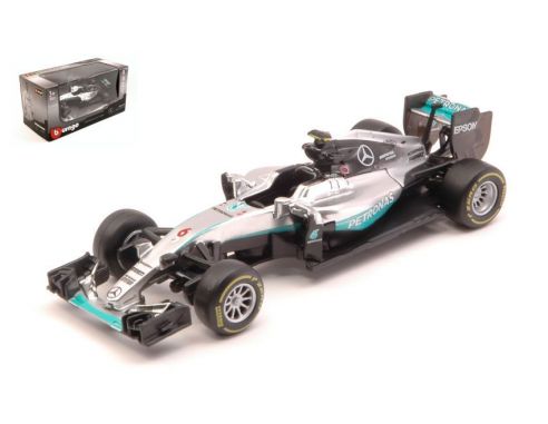 BBURAGO BU38026R MERCEDES W07 HYBRID N.ROSBERG 2016 N.6 1:43 Modellino