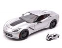 Maisto MI32510W CHEVROLET CORVETTE STINGRAY 2014 SILVER 1:24 Modellino