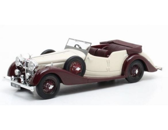 Matrix MX10105-031 ALVIS 4.3 LITRE CROSS & ELLIS TOURER WHITE/BROWN 1938 1:43 Modellino