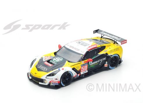 Spark Model S18202 CORVETTE C7.R N.50 DNF LMGTE LM 2015 G.RODA-P.RUBERTI-K.POULSEN 1:18 Modellino