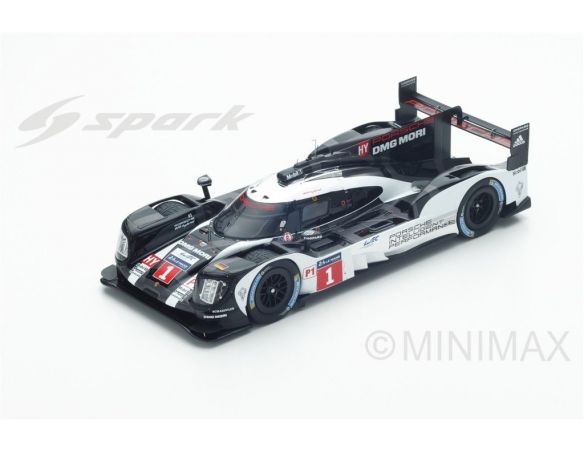 Spark Model S18263 PORSCHE 919 HYBRID N.1 13th LM 2016 BERNHARD-WEBBER-HARTLEY 1:18 Modellino