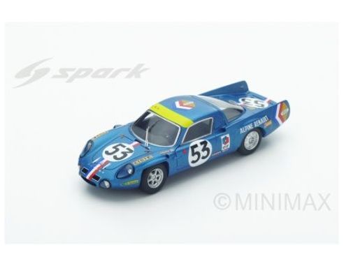 Spark Model S4374 ALPINE A210 N.53 11th LM 1968 B.WOLLEK-C.ETHUIN 1:43 Modellino