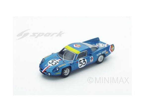 Spark Model S4374 ALPINE A210 N.53 11th LM 1968 B.WOLLEK-C.ETHUIN 1:43 Modellino
